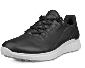 Ecco S-Casual pánské kožené golfové voděodolné boty, černé