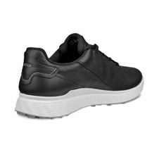 Ecco S-Casual pánské kožené golfové voděodolné boty, černé