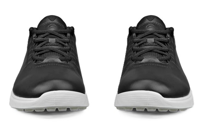Ecco S-Casual pánské kožené golfové voděodolné boty, černé