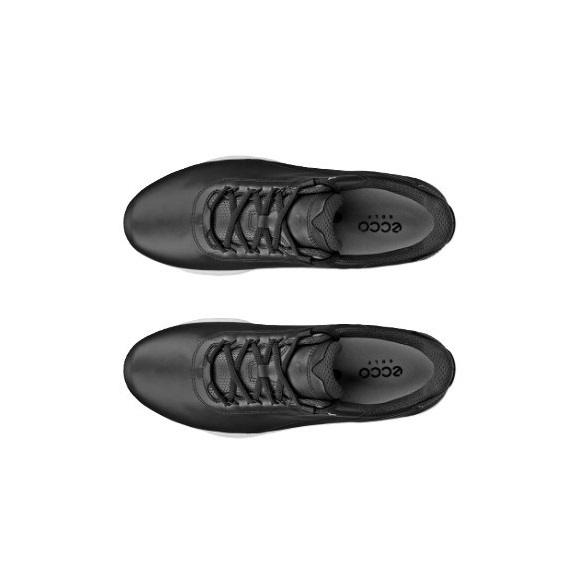 Ecco S-Casual pánské kožené golfové voděodolné boty, černé