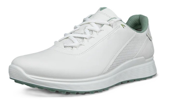 Ecco S-casual pánské kožené golfové voděodolné boty, bílé