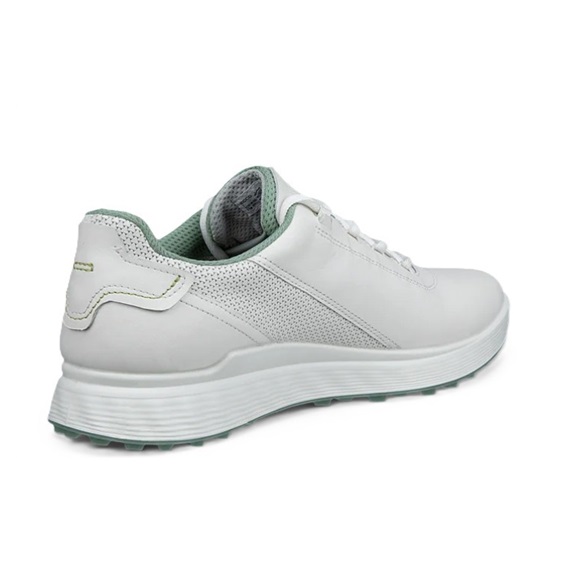 Ecco S-casual pánské kožené golfové voděodolné boty, bílé