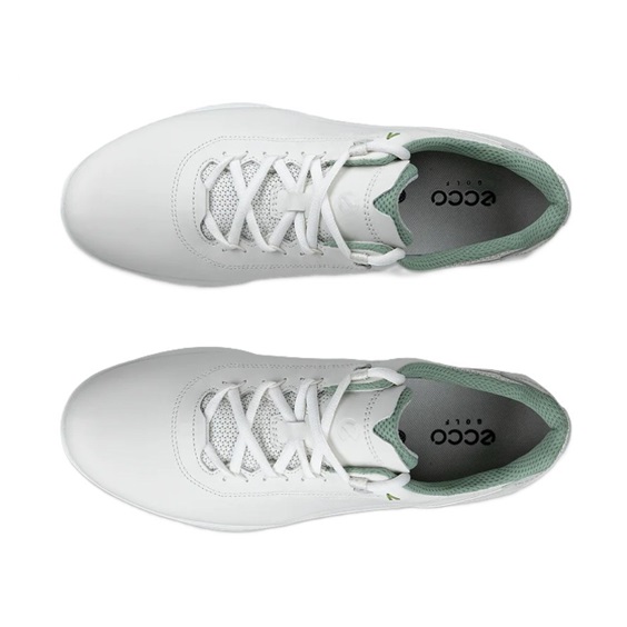 Ecco S-casual pánské kožené golfové voděodolné boty, bílé