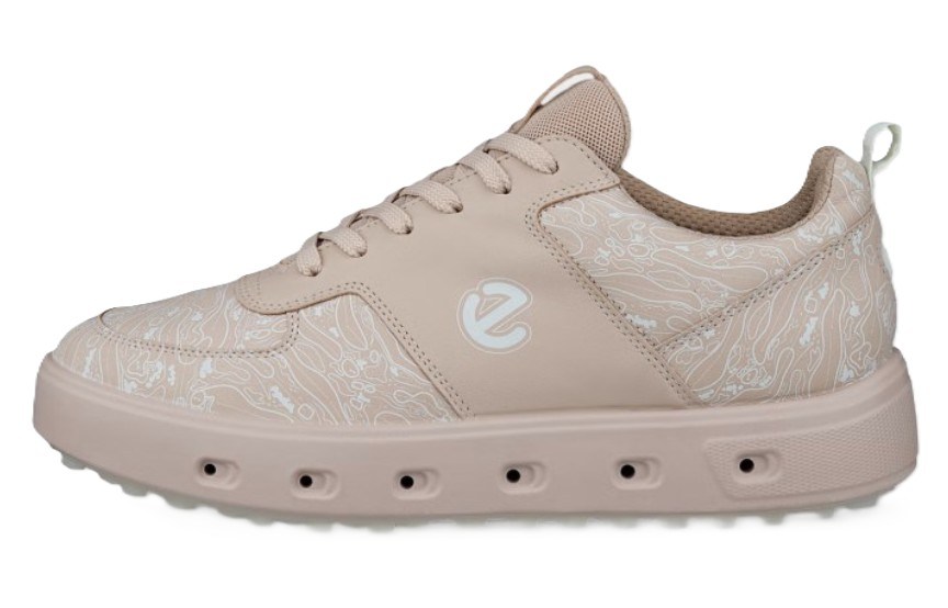 Ecco Golf Street 720 dámské kožené Gore-Tex golfové boty, rose dust