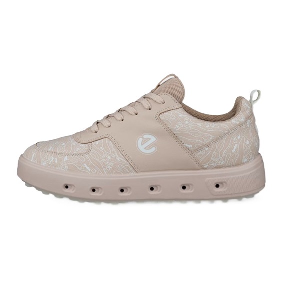 Ecco Golf Street 720 dámské kožené Gore-Tex golfové boty, rose dust