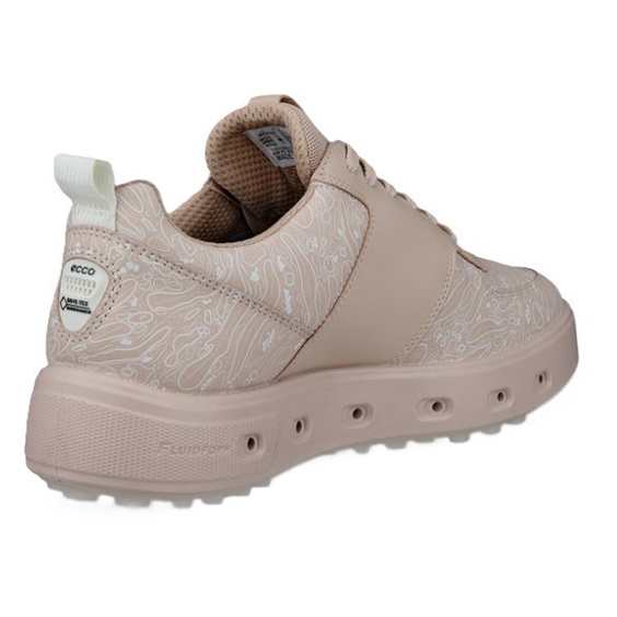 Ecco Golf Street 720 dámské kožené Gore-Tex golfové boty, rose dust