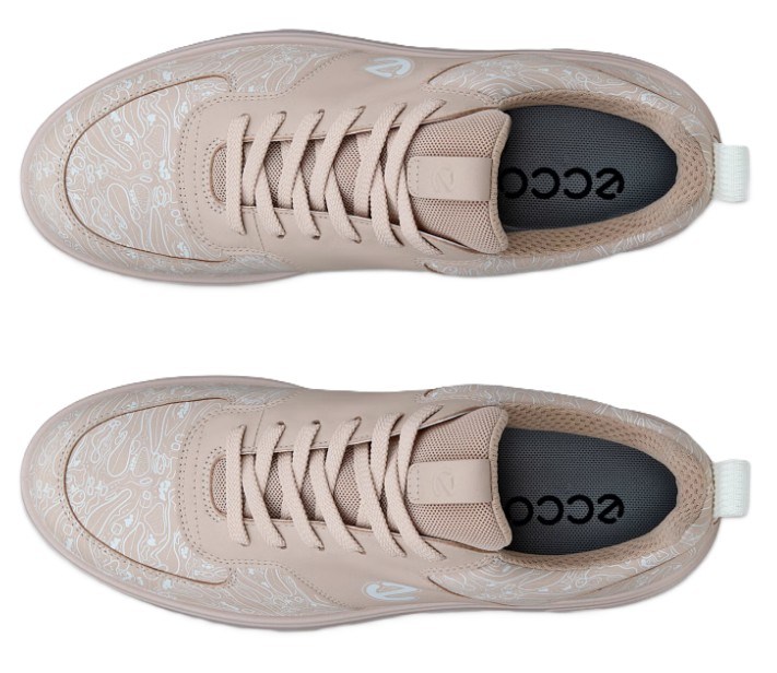 Ecco Golf Street 720 dámské kožené Gore-Tex golfové boty, rose dust