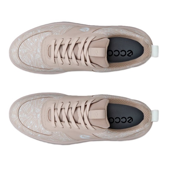 Ecco Golf Street 720 dámské kožené Gore-Tex golfové boty, rose dust