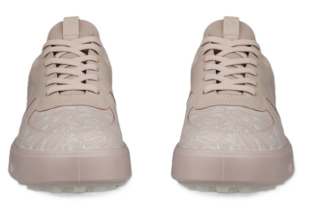 Ecco Golf Street 720 dámské kožené Gore-Tex golfové boty, rose dust