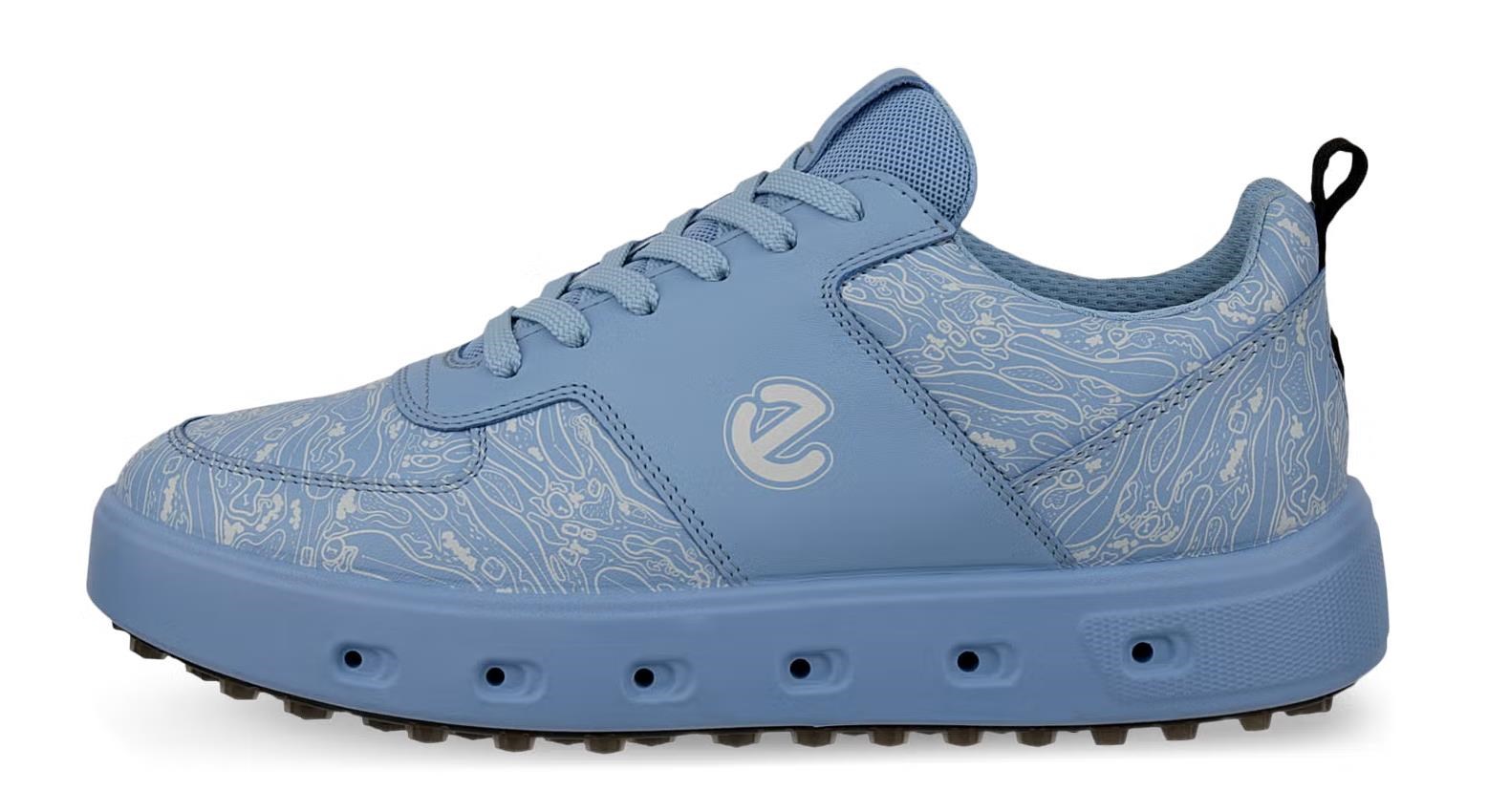 Ecco Street 720 dámské kožené Gore-Tex boty, blue bell
