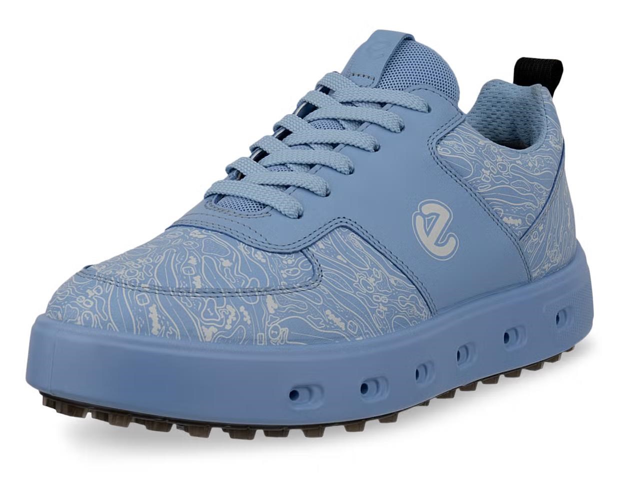 Ecco Street 720 dámské kožené Gore-Tex boty, blue bell