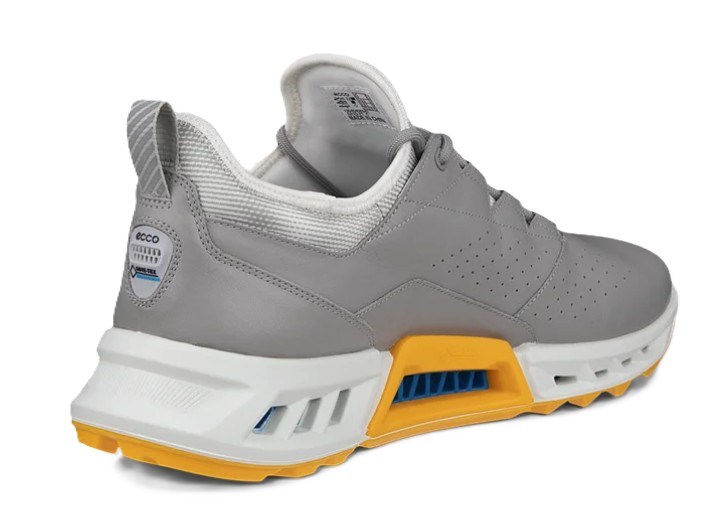 Ecco Biom C4 pánské kožené Gore-Tex golfové boty, wild dove sunrise