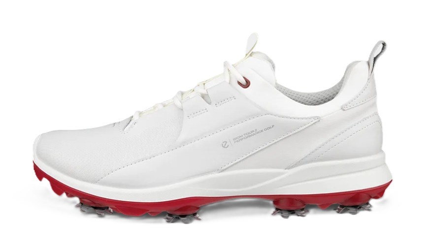 Ecco Biom Tour dámské kožené golfové voděodolné boty, bílé