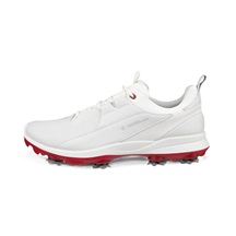 Ecco Biom Tour dámské kožené golfové voděodolné boty, bílé