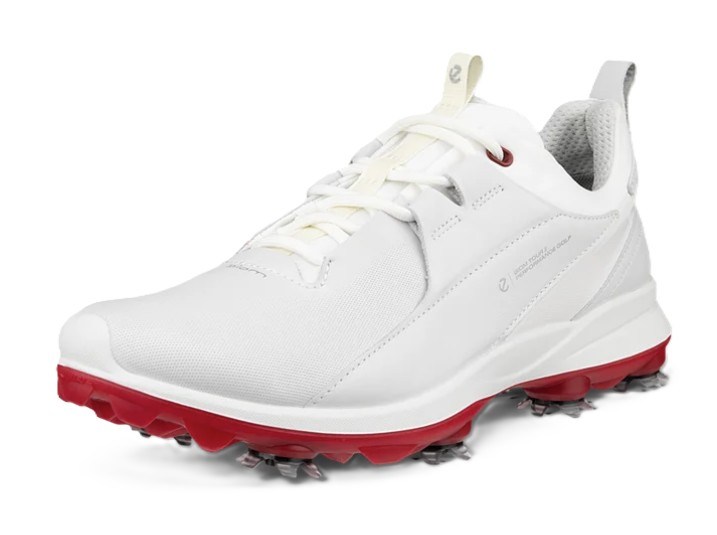 Ecco Biom Tour dámské kožené golfové voděodolné boty, bílé