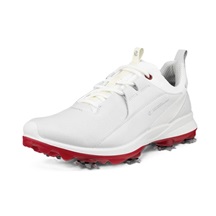 Ecco Biom Tour dámské kožené golfové voděodolné boty, bílé