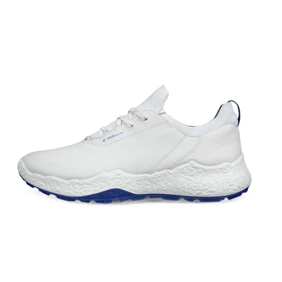 Ecco Biom H5 pánské kožené golfové voděodolné boty, bílý