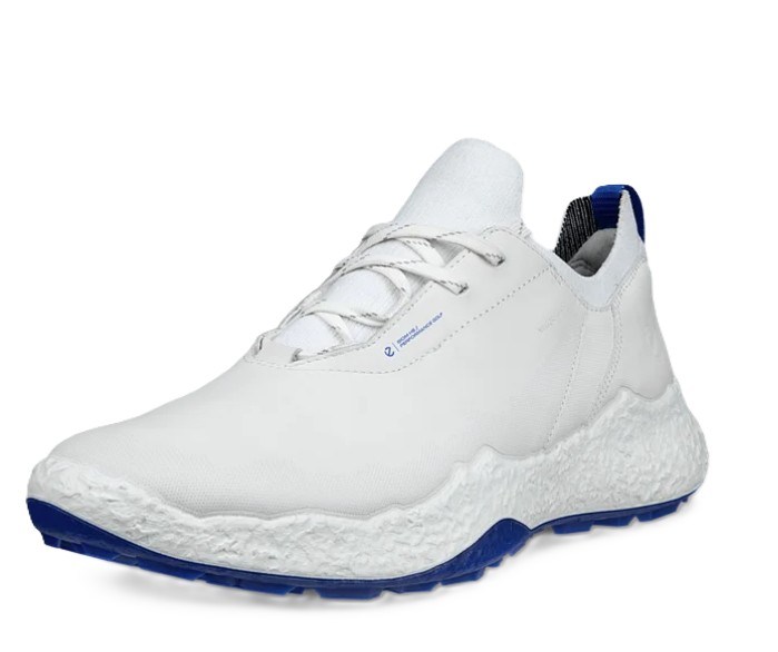 Ecco Biom H5 pánské kožené golfové voděodolné boty, bílý