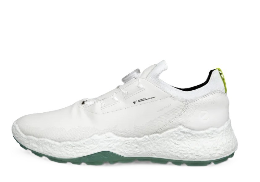 Ecco Biom H5 Boa pánské kožené golfové voděodolné boty, bílé