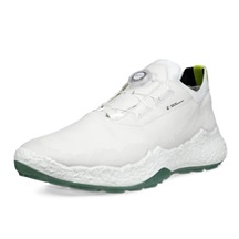 Ecco Biom H5 Boa pánské kožené golfové voděodolné boty, bílé