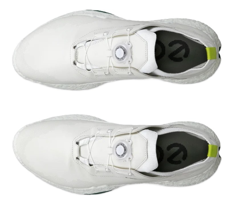 Ecco Biom H5 Boa pánské kožené golfové voděodolné boty, bílé