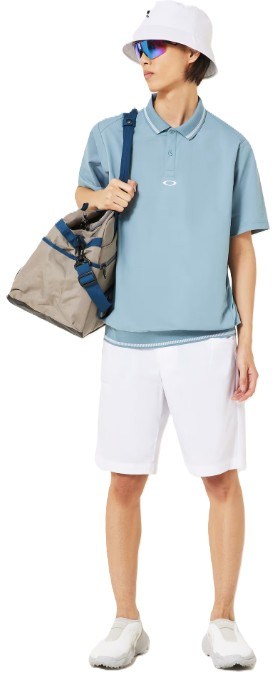Oakley O-SYNC PACK ABSTRACT HEM pánské polo, blue ice