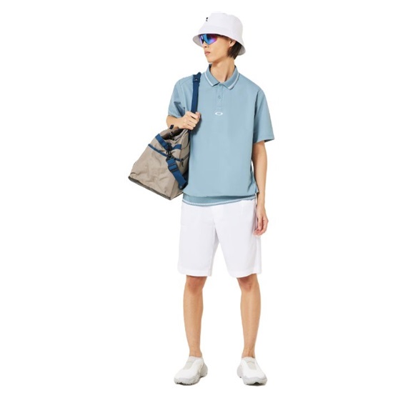 Oakley O-SYNC PACK ABSTRACT HEM pánské polo, blue ice