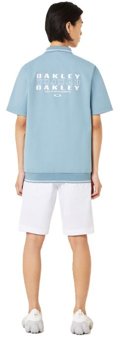 Oakley O-SYNC PACK ABSTRACT HEM pánské polo, blue ice