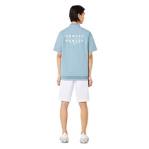 Oakley O-SYNC PACK ABSTRACT HEM pánské polo, blue ice