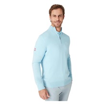 Callaway 1/4 Blended Merino pánský svetr, modrý