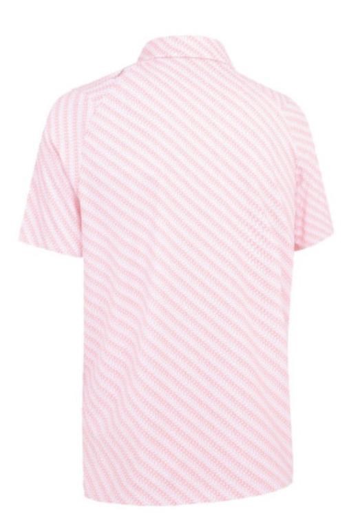 Callaway Twill Print pánské polo, strawberry pink