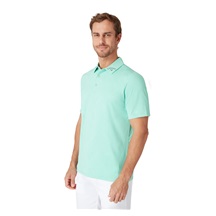 Callaway Warped Gingham Print pánské polo, neptune green
