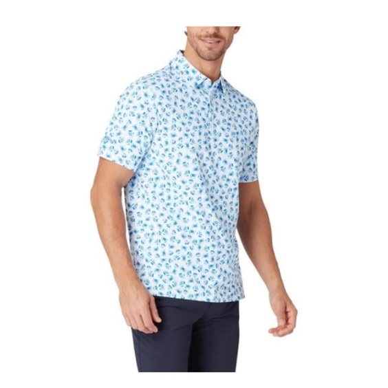 Callaway Crab Novelty Print pánské polo, bílé