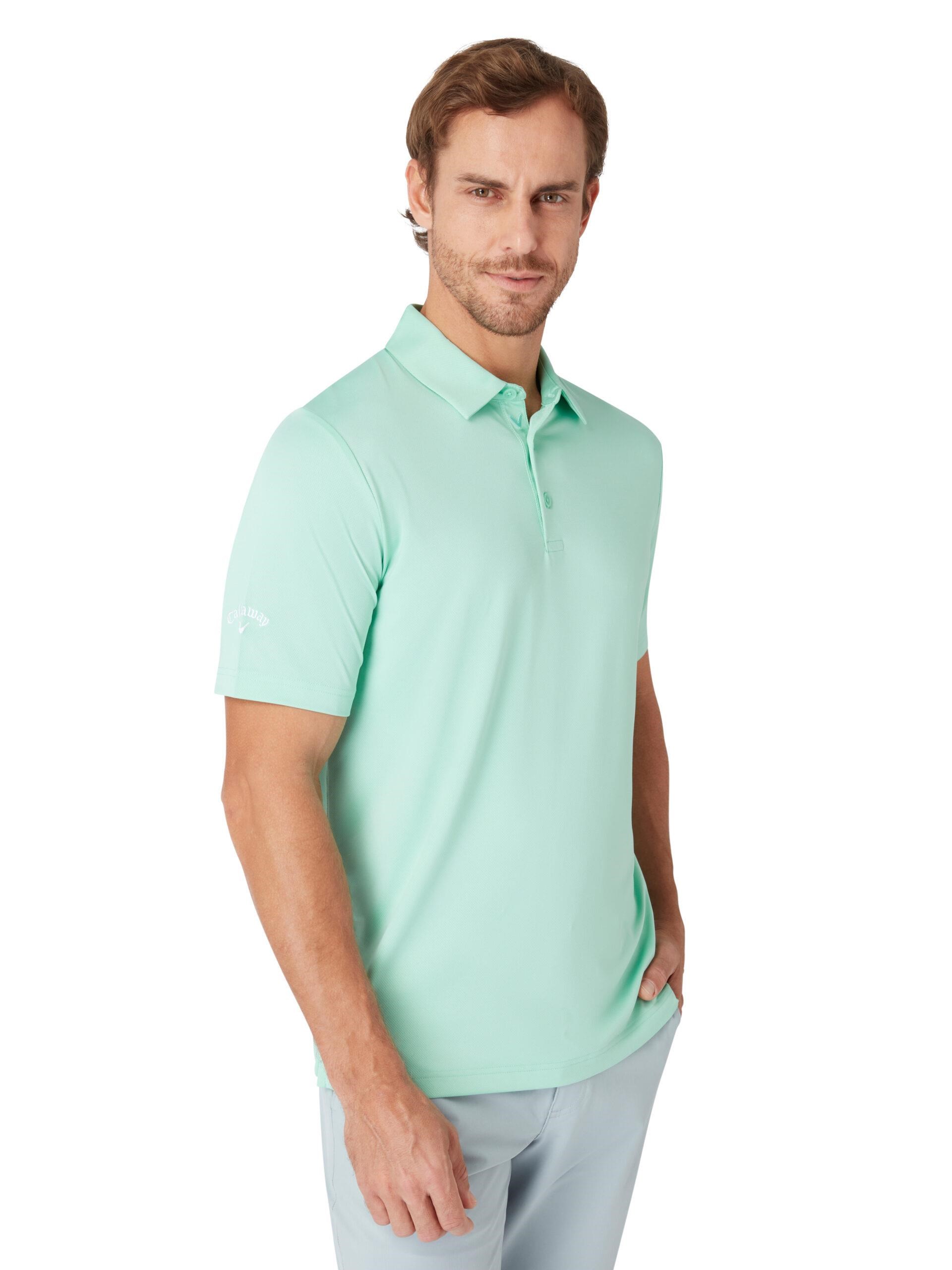 Callaway Swing Tech Solid pánské polo, neptune green