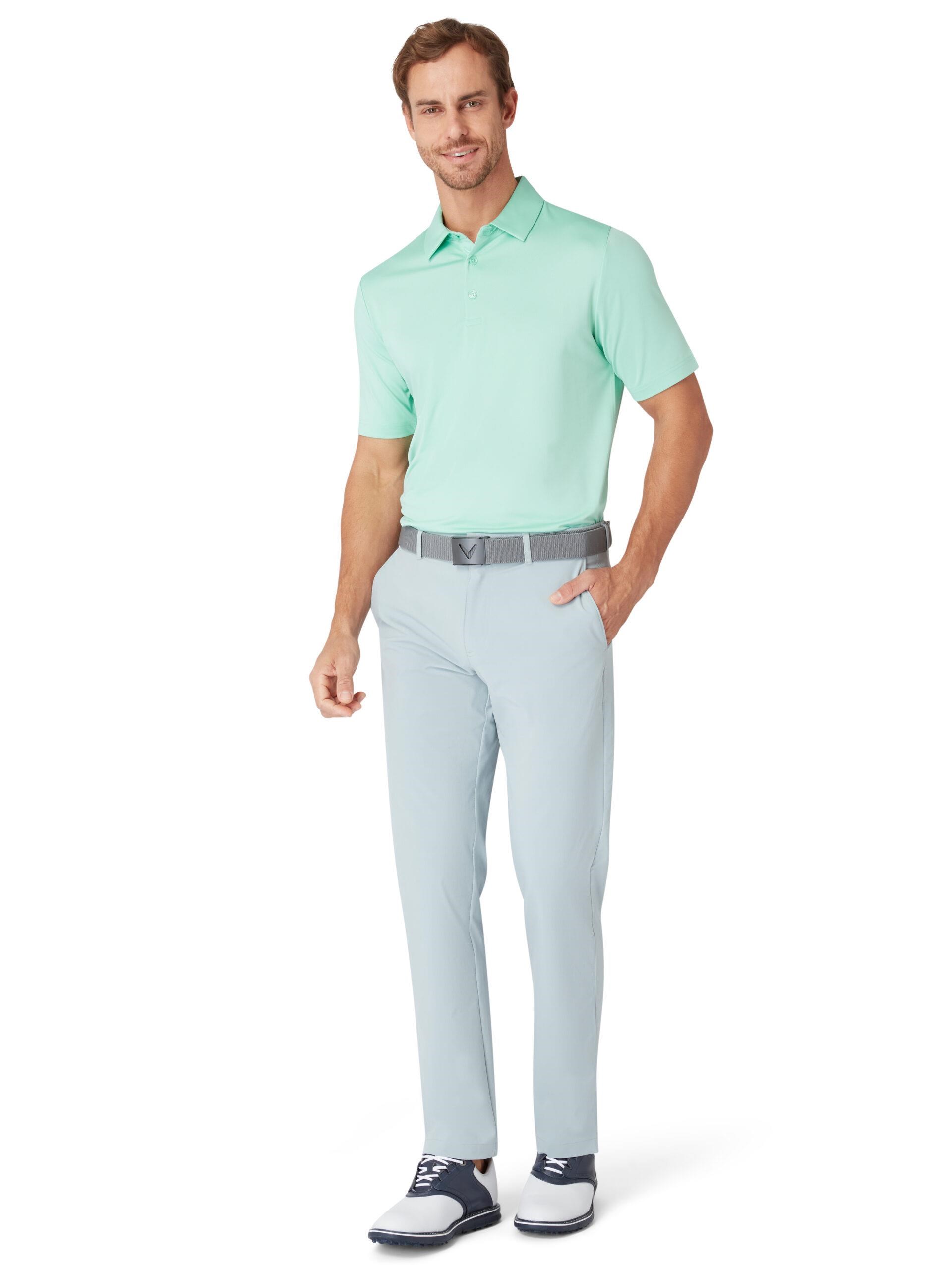Callaway Swing Tech Solid pánské polo, neptune green