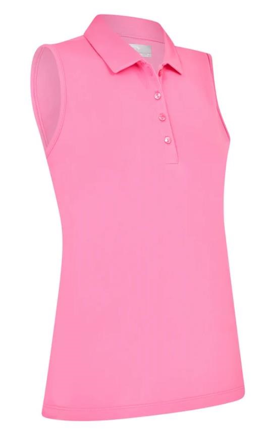 Callaway Tournament Sleeveless dámské polo, cheeky pink