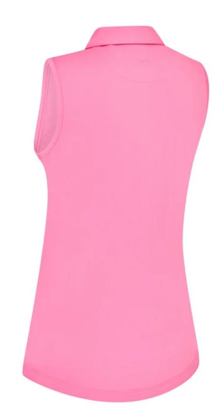 Callaway Tournament Sleeveless dámské polo, cheeky pink