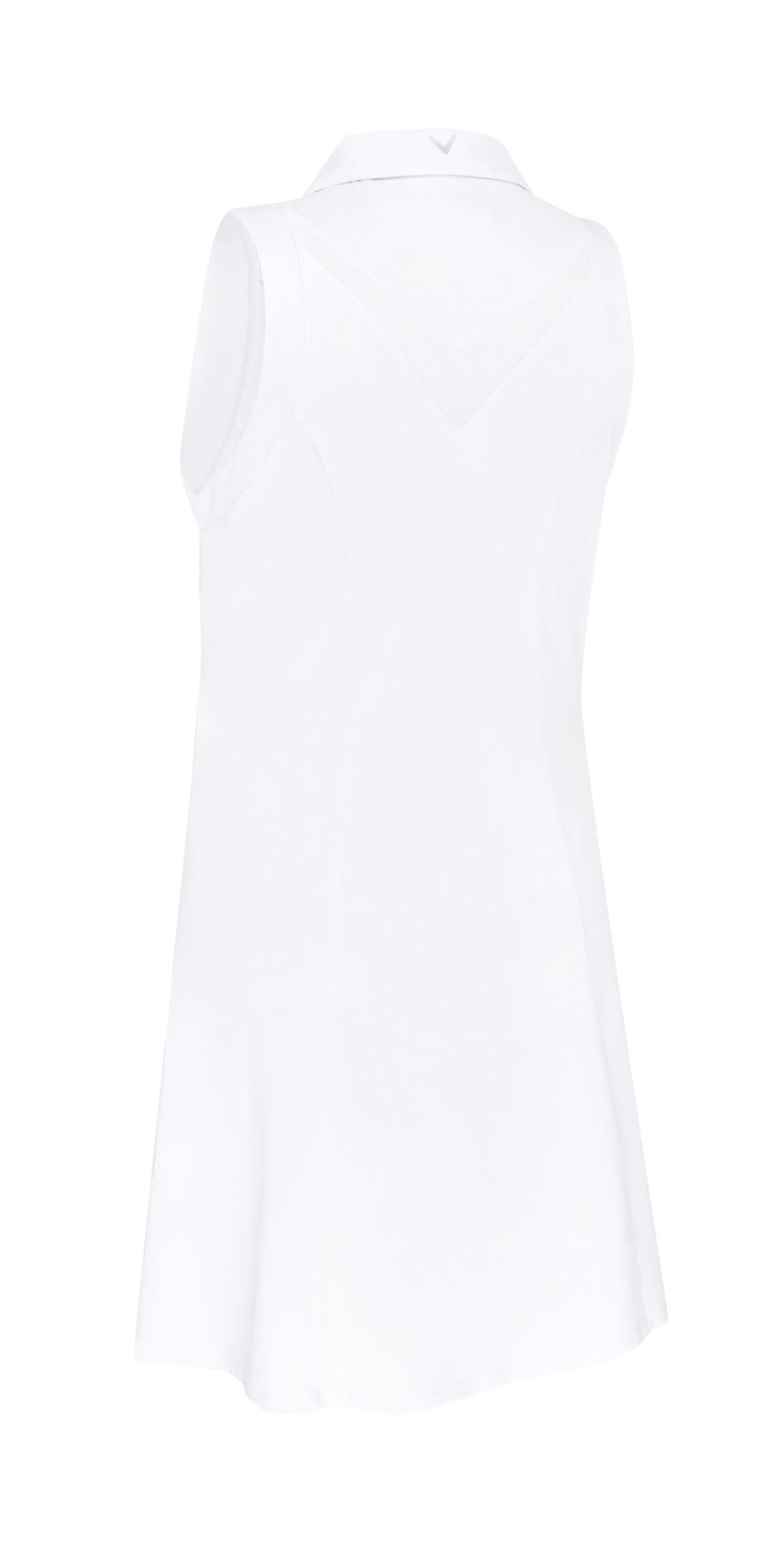 Callaway Flounce Dress with Mesh golfové šaty, bílá