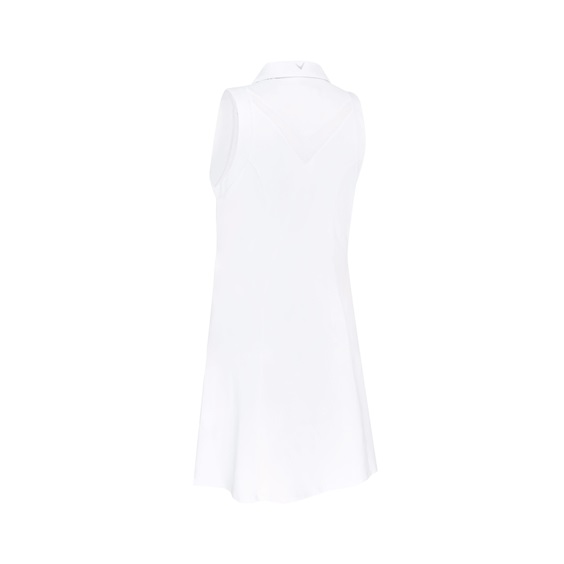 Callaway Flounce Dress with Mesh golfové šaty, bílá