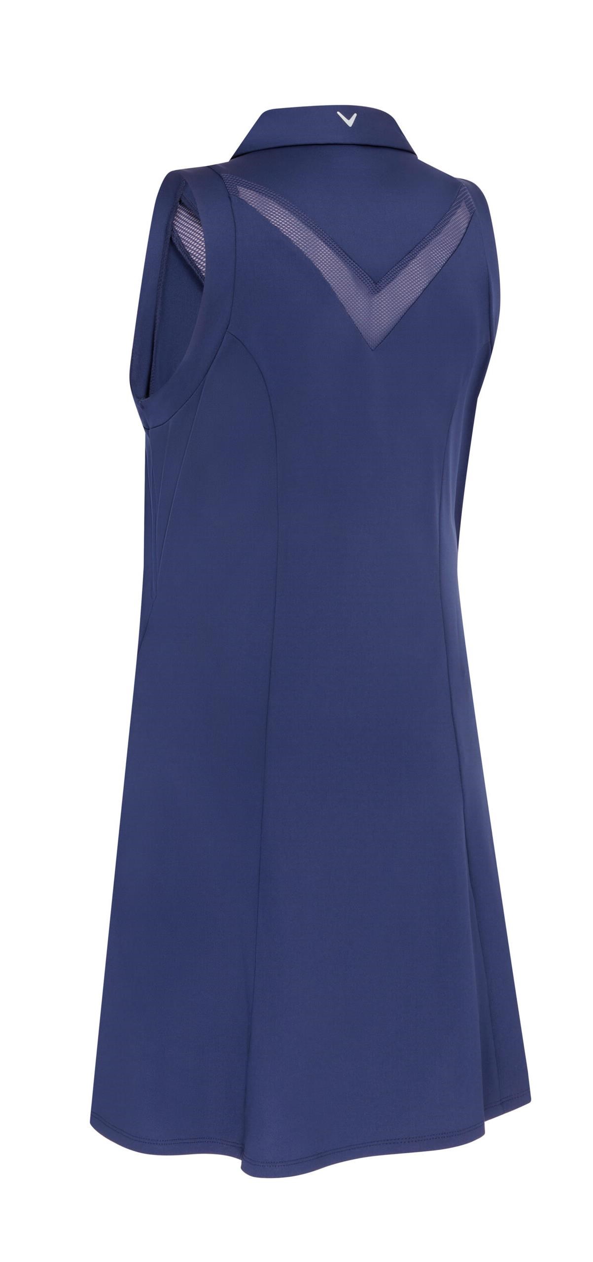 Callaway Flounce Dress with Mesh golfové šaty, modré