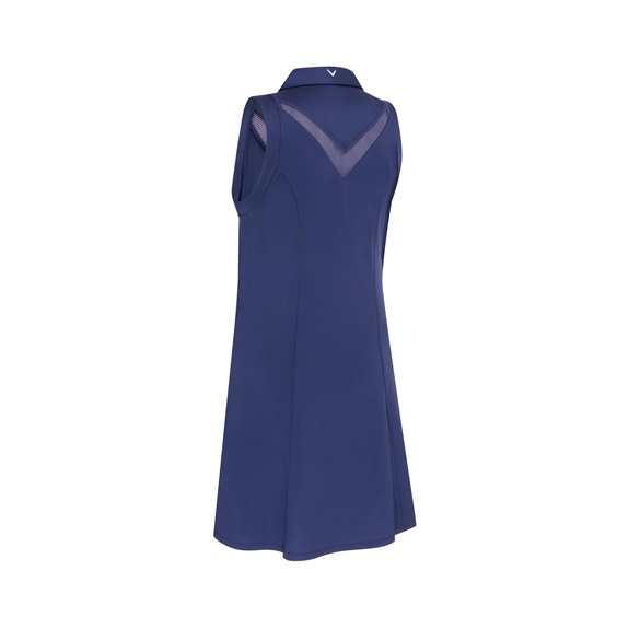 Callaway Flounce Dress with Mesh golfové šaty, modré