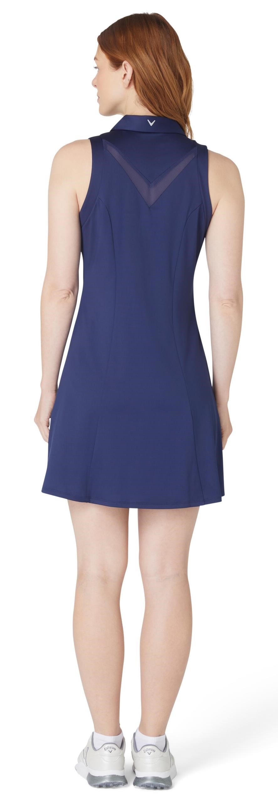 Callaway Flounce Dress with Mesh golfové šaty, modré
