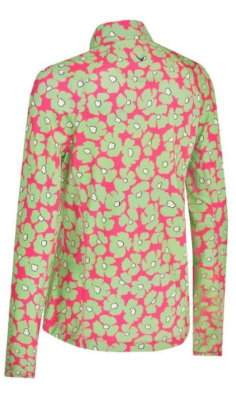 Callaway Floral Printed Sun Protection dámský top, cheeky pink