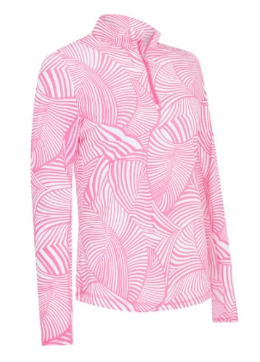 Callaway Stencil Floral dámská mikina, cheeky pink (růžová)
