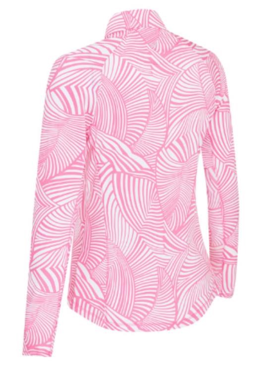 Callaway Stencil Floral dámská mikina, cheeky pink (růžová)