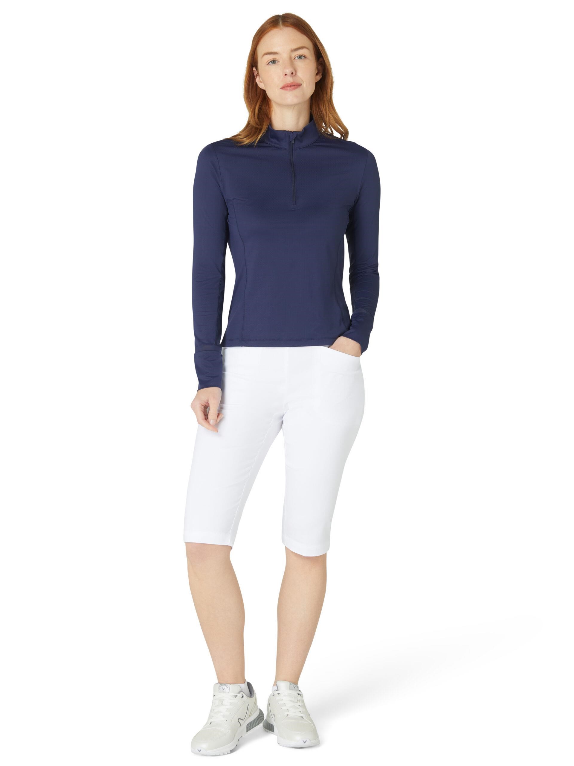 Callaway Colourblock Sun Protection Top dámský top, tmavě modrý