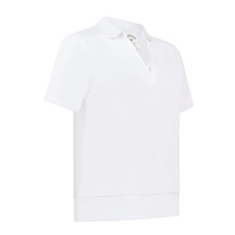 Callaway Waist Length Mesh Detail Short Sleeve dámské polo, bílé