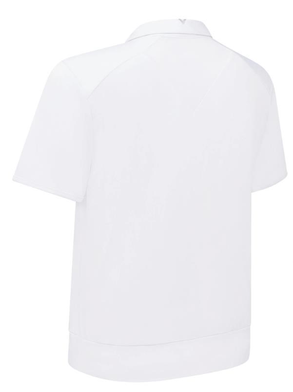 Callaway Waist Length Mesh Detail Short Sleeve dámské polo, bílé
