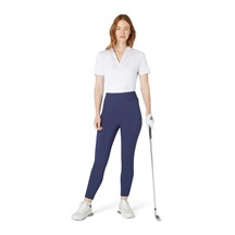 Callaway Waist Length Mesh Detail Short Sleeve dámské polo, bílé