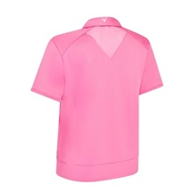 Callaway Waist Length Mesh Detail Short Sleeve dámské polo, cheeky pink